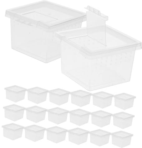 TOGEVAL 20stücke Insekten Und Spinnen-beobachtungsboxen Transparente Zuchtbehälter Für Kleine Reptilien Und Insekten Atmungsaktiv Für Geckos Und Kleine Haustiere
