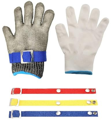 Gants de sécurité anti-coupure Gants résistants aux coupures, gants de sécurité Anti-coupure, résistants aux coups de couteau, fil d'acier inoxydable, coupe métallique, gant de cuisine for viande et l