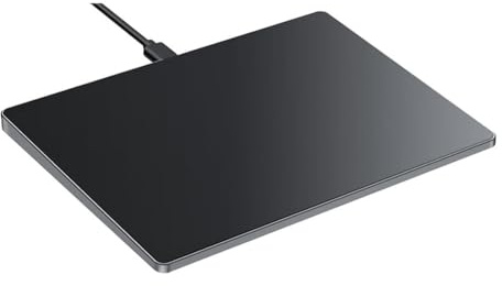 Eeuye Souris Tactile Filaire USB Multipoint avec Pavé Tactile Fin pour Ordinateur de Bureau/Ordinateur Portable/Ordinateur Portable PC Noir