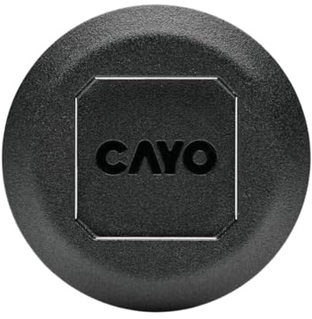 CAYO uni.dokk - Almohadilla adhesiva universal 3M para smartphone y fundas | Sujeción segura en muchas superficies, compatible con soportes CAYO | Orificio de bloqueo integrado, plano de 3,5 mm
