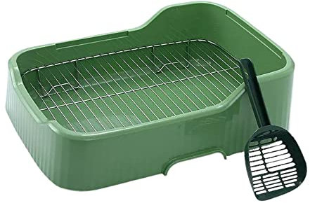 GPDNBIEU, Bandeja for Orinal for Perros de Interior for Perros pequeños y medianos, Soporte for Almohadilla for orinar con Pared Protectora en Cada Lado, urinario fácil de Limpiar, Inodoro for Perros