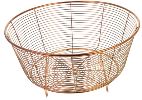 Cabilock Cesta De Fruta De Acero Inoxidable Frutero De Malla Metálica Para Almacenar Frutas Pan y Verduras Encimera Cocina