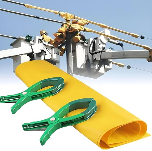 ZHPPED Couverture/Tapis Isolant Portable pour réparations d'urgence, Couverture Isolante électrique avec 2 Clips, Outil de sécurité pour la Protection des sous-Stations 0.4kv-393/8 x59(100x150cm)