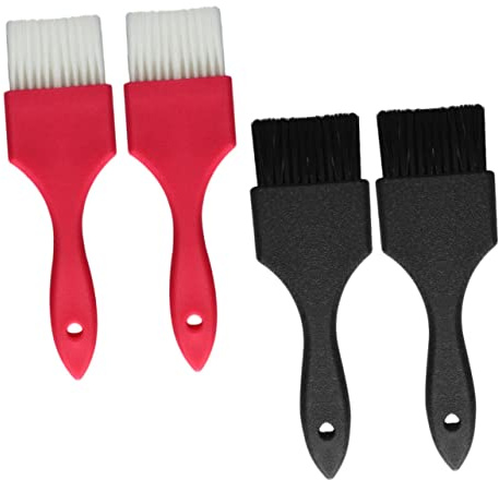 GANAZONO Pinceau de Coloration Capillaire pour Application Uniforme et Nettoyage Facile 4 Pièces en PC pour Usage à Domicile ou Chez le Coiffeur