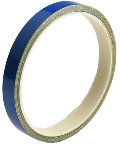 Tidevib Reflektierendes Felgenband für Auto, Motorrad, Rolle, 5 m x 1 cm, Gelb, Orange, Weiß, Rot, Schwarz (matt, nicht reflektierend)