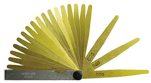 13 pezzi di precisione calibro 0,05 – 1,0 mm – Lunghezza 100 mm – in ottone.