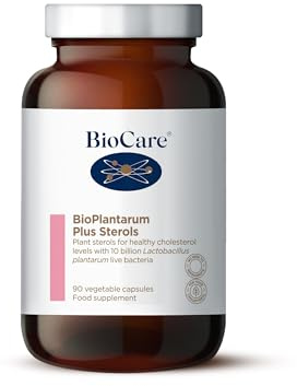 BioCare BioPlantarum Plus Sterols, 90 Capsules | Live Bacteria and Plant Sterols Blend, 10 Billion CFU