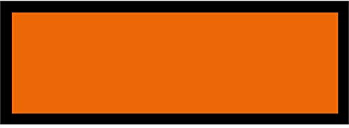 HA104 Hazard Sign Blank Rectangle Hazchem Orange Black Warning Danger Caution 300mm x 100mm Magnetic - Vehicle Grade