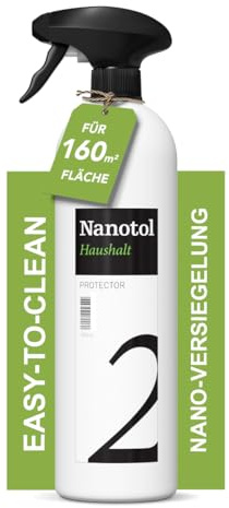 Nanotol Haushalt Protector - Nanoversiegelung für Haushalt, Fenster, Wintergarten, Dachfenster, Vitrinen u.v.m - Nanoversiegelung, Glasversiegelung - 1000 ml für 160m²