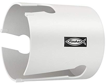 Fischer Fresa a tazza HS-Multi 68 K Fresa al carburo per materiali da costruzione in legno e pannelli, adatto per muratura, 1 fresa, 551363, Bianco, Diametro: 68 mm