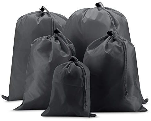 Eazy Case Lot de 5 sacs de voyage avec cordon de serrage, 9430013, gris