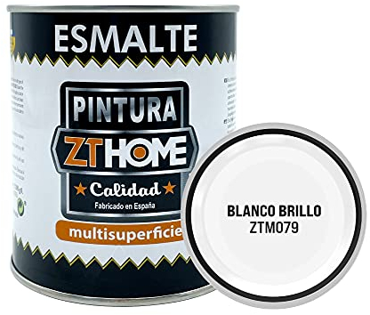 Pintura Mate Interior/Exterior/Multisuperfie para Azulejos baño Cocina, Madera, Puertas, Metal, radiadores, Muebles, Ceramica/Esmalte sintentico