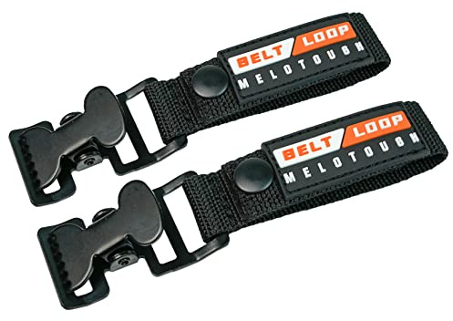 MELOTOUGH Work Glove Holder Glove Strap Quick Leash With Alligator Clip…, Black, 2 Count (Pack of 1)