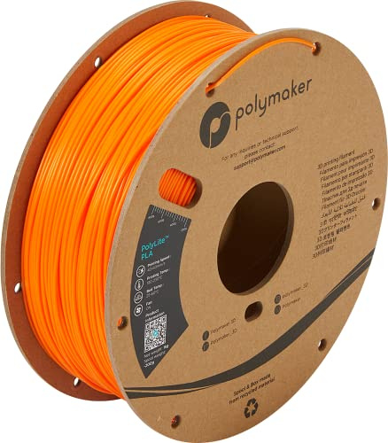 Polymaker PA02023 PolyLite Filament PLA 2.85mm 1000g Orange 1St.
