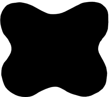 Dukal | Bezug für ACAMAR Seitenschläferkissen Nackenstützkissen | aus hochwertigem DOPPEL-Jersey | 100% Baumwolle | Farbe: schwarz