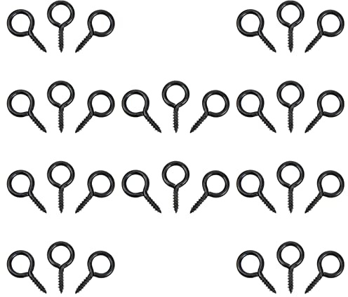 TEHAUX 30 Stück Selbstschneidende Ösenhaken Rostfreie Schraubhaken Für Innen Und Außen Hochleistungs Ösenbolzenhaken Zum Aufhängen Von Tassen Mänteln Und Anderen Gegenständen