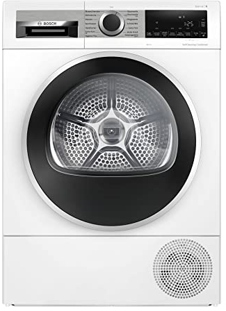 Bosch WQG235D00, Stiftung Warentest GUT (2,2)*, Serie 6, Wärmepumpentrockner 8 kg, Schneller getrocknete Wäsche, Auto Dry, Option Halbe Beladung, Sensitive Drying-System, Selbstreinigender Kondensator