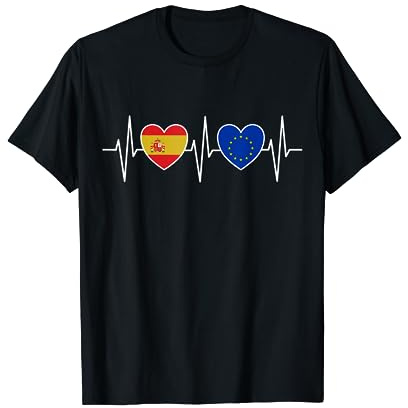 España Y Europa UE Banderas De La Unión Europea Camiseta