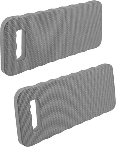DRSUMLF 2 PCS Garden Kneeling Pad,Knee Mat Waterproof Foam Knee Pads for Gardening,Cleaning,Baby Bath,Yoga,Praying and Exercise 15.745'' x 7.09'' x 0.83''-Gray