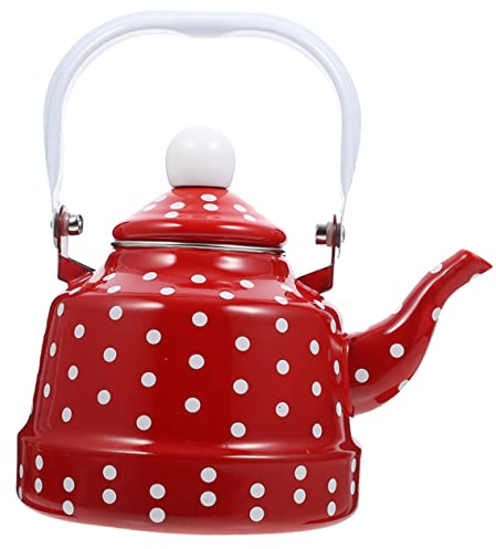 Cabilock Tetera Esmaltada Para Estufa Tetera Filtro Para Infusiones Para Preparar Té De Sueltas Casa