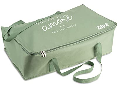 ZiiPa • Funda de Transporte y protección Fontana • Eucalipto • Compatible con Cuatro Piana • Nylon Impermeable • Asas reforzadas y Doble Cremallera