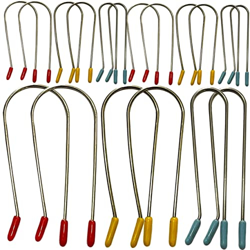 FRCOLOR 24st Heiß Elektrische Rollenklammern Clips Für Haarrollen Haarspangen Aus Metall Krallenclip Rollbackenklemmen Haarklammer Clips Für Rollen Locken Dauerwelle Edelstahl 304