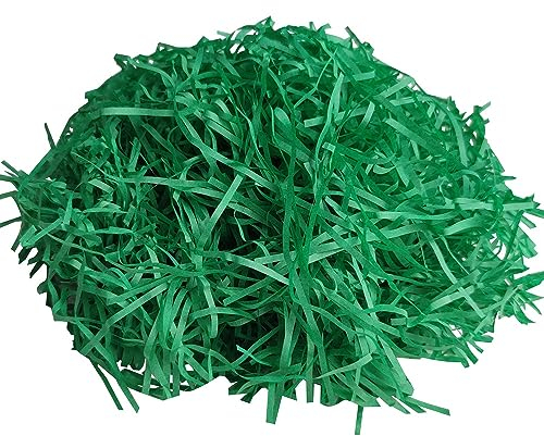 200g Raffiabast, Füllmaterial Geschenk, Füllmaterial Für Pakete,Geschreddertes Papier Für Geschenkbox,Festival Geschenk Dekoration Verpackung -Weihnachtsgrün