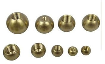 LXURY 20 Stück M3 M4 M5 M6 M10 M12 Messing-Kugelmutter, Kugeldurchmesser 6, 10, 12, 17,5, 20 mm, leichte Kappenmutter, Abdeckung, Gewinde, Rohrende, Dekorationsverschluss (Size : M4x7.5)