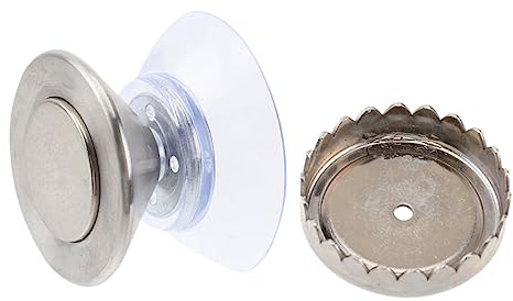 Cabilock 1pezzi Portasapone Magnetico Da Bagno Con Design Senza Supporto Robusto Per Sapone Facile Da Installare Accessorio Per Vasca e Lavabo Argento