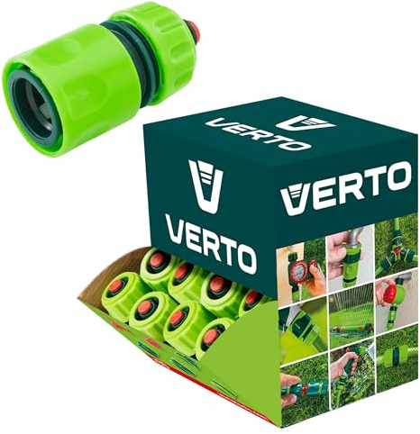 VERTO Wasserstop 1/2 30 Stück -Gartenschlauch Anschluss, einfache Montage, Verbinder - für die Gartenbewässerung, für die Garten Bewässerung, Hohe Qualität