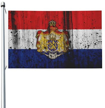 Bandera de Holanda de 3x5 pies, bandera de jardín al aire libre, decoración de la casa, banderas, bandera de fiesta de desfile, bandera con prueba de decoloración UV