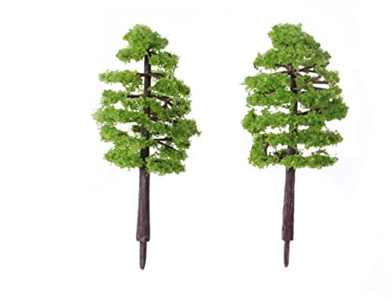 BESPORTBLE 10 Stück Kleiner Bäume für Terrarien aus Kunststoff Grün