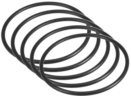 Kozelo 5Pcs de Correa Elástica 13 (330mm) Perímetro x 3/16 (5mm) Gros | Universal para Motor de Máquina de Coser, para Uso en Accesorios de Máquinas de Coser, Negro