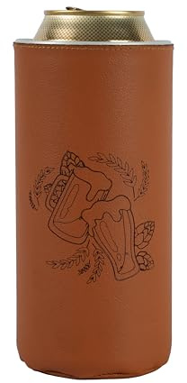 IZOCOOL IZOBOX Ihr Bierdosen kühler, Bierkühler für 500ml Dosen, Bierkühlen und kühlhalten (Braun Bier)
