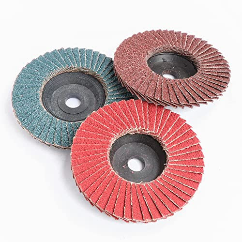 SZTVECFW 3 Dischi lamellari da 75 mm, Dischi abrasivi da 3 Pollici, Mole da 80 Grana, Lame da Taglio for Legno for smerigliatrice angolare