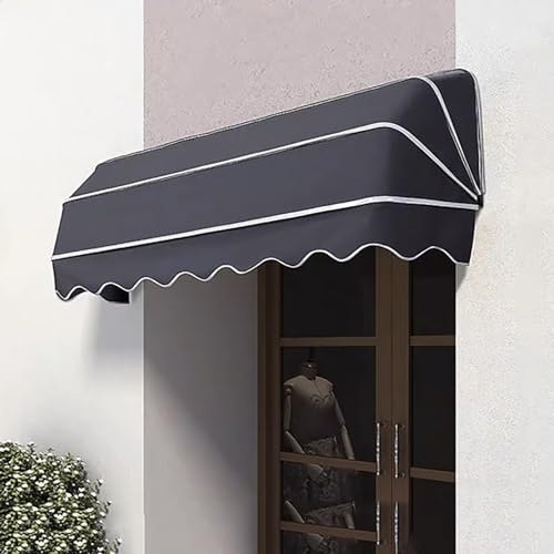 Toldo francés curvado retráctil para puerta, ventana, lluvia, nieve, parasol, ideal para cafetería, restaurante, tienda de calle