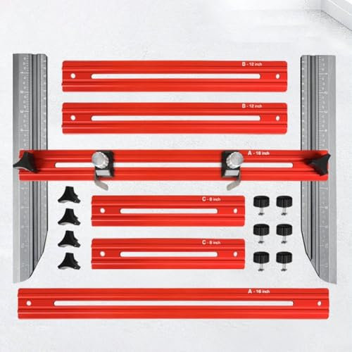 Outil de mesure de marche d'escalier, jauge de contour réglable, duplicateur de gabarit, pour menuiserie, travail du bois, carrelage, installation de carrelage, projets de rénovation de maison
