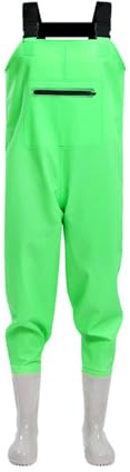 ENEN Wathose Damen Wasserdicht PVC gr 36-41 Wathose mit Stiefeln,Atmungsaktiv Verstellbare Schultergurte Anglerhose Angelhose Watstiefel Angelbekleidung Fliegenfischen