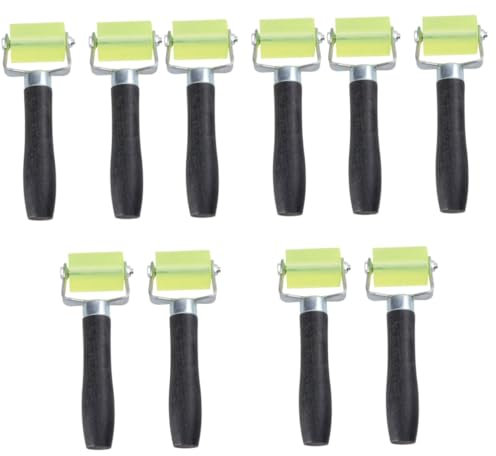 Uonlytech 10pcs Seam Roller for Wallpaper Sturdy Roller Grey Wallpaper Smoothing Tool