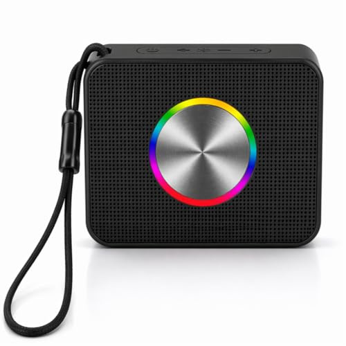 Portable Bluetooth Speaker, Wireless Speaker with Bluetooth 5.4, 24H Playtime, 1H Fast Charging, IPX7 Waterproof, TWS Pairing, RGB LED Lights, TF Card & AUX Input, Hands-Free Calling