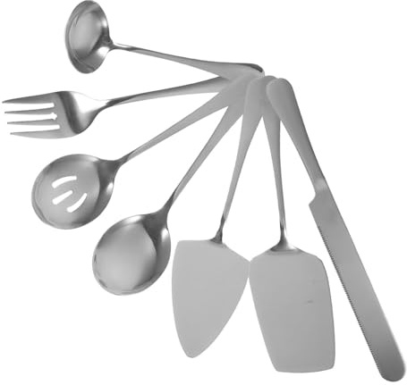 SOIMISS 1 ensemble Ustensiles de Service Acier Inoxydable pour Gâteau Pelle Fourchettes et Cuillères pour Événements et Fêtes Pratique et Réutilisable