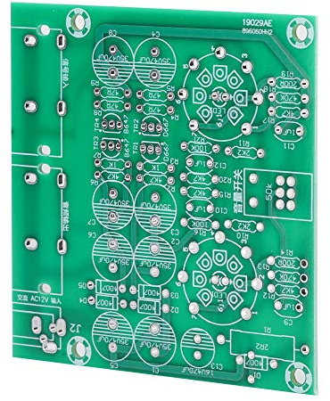 POENVFPO 6J1 Bile Preamplifier, Stereo Tube Preamp Circuit Board for Enhanced Tube Playback 12V AC Input