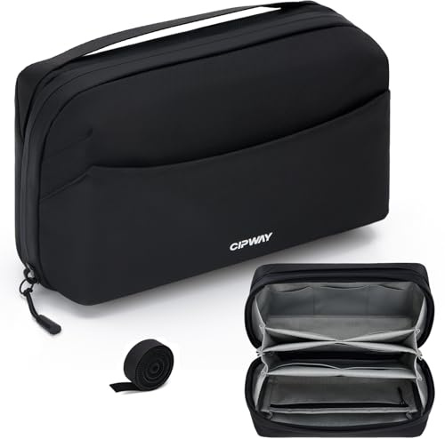 Cipway Custodia Tech di alta qualità per l'organizzazione dei viaggi, borsa organizer per elettronica, impermeabile, custodia da viaggio per cavi, caricabatterie, telefono, chiavetta USB, oggetti