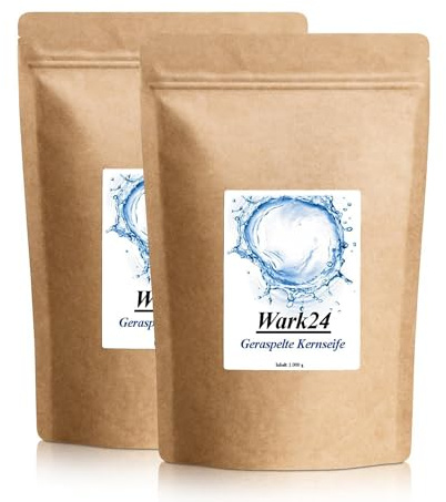 Wark24 geraspelte Kernseife 1kg ohne Farb und Konservierungsstoffe (2er Pack)