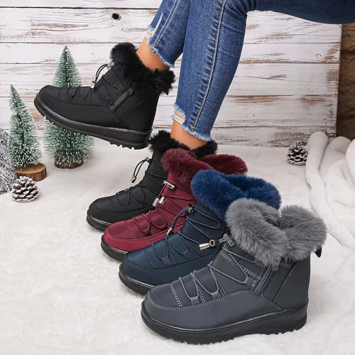 Botte Hiver Femme Bottines Orthopédiques Bottes De Pluie Fantaisie Chaussure Neige Noir Imperméable Hugg Apres Ski pour Cuissardes Plates