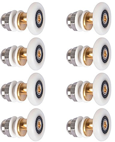 LESOLEIL Roue de Remplacement pour Rouleau de Porte de Douche 8 pièces 19mm