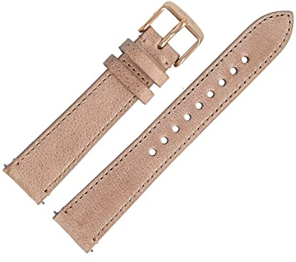 Fossil Uhrenarmband 18mm Leder Beige - ES-3358 | LB-ES3358