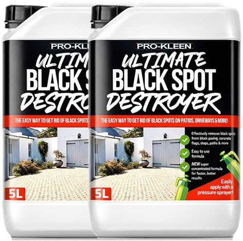 Pro-Kleen Ultimate Black Spot Destroyer for Patio, Stone, Block Paving, Indian Sandstone, and more (10 Litres)