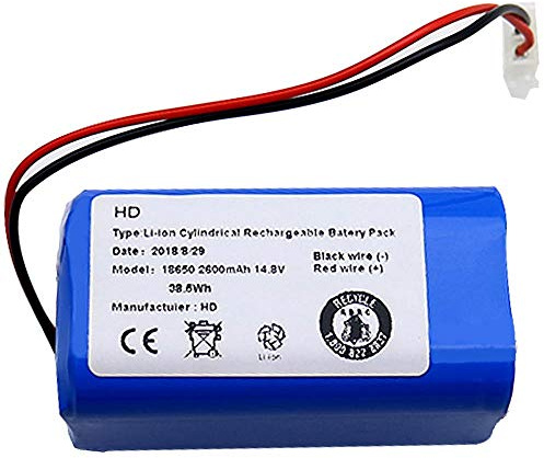 REFURBISHHOUSE Recargable para Ilife Batería 14.8V 2600Mah Aspirador Robótico Accesorios Piezas para Ilife A4 A4S A6