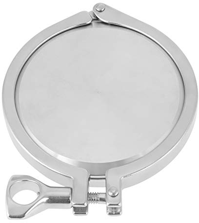 1 Satz Edelstahl-Sanitärrohrfittings 102mm 4 Endkappe + Schweißzwinge + Klemme + Dichtung Tri Clamp Silikondichtung